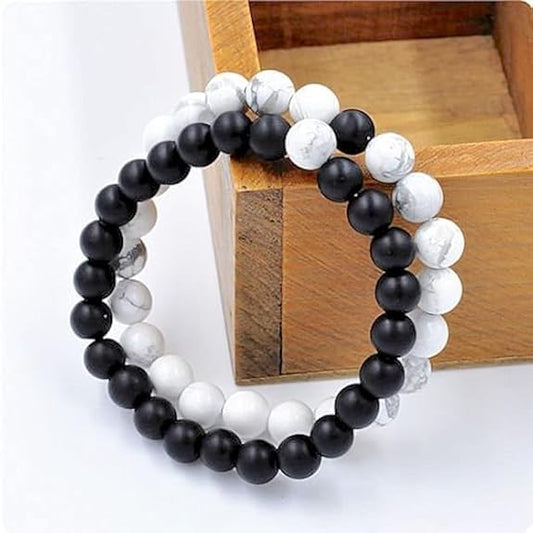 Couple Handcrafted Bead Stone Bracelet ( 2 Piece )