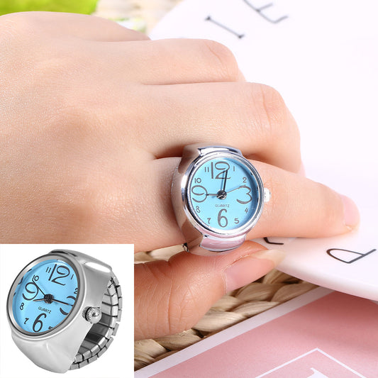 Quartz Watch Ring - Blue
