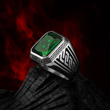 Ancient Greek Mythology -  Emerald Ring
