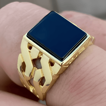 Grill golden  Onyx Ring