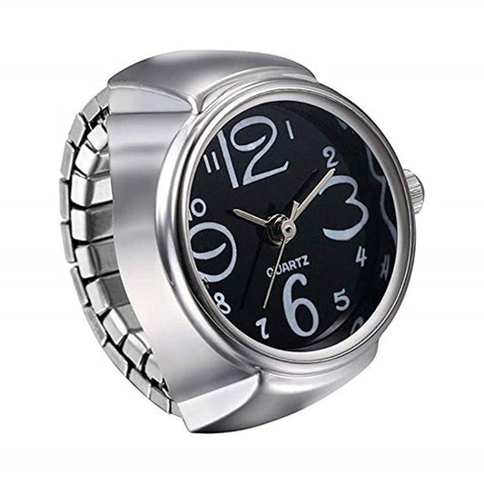 Quartz Watch Ring - Black
